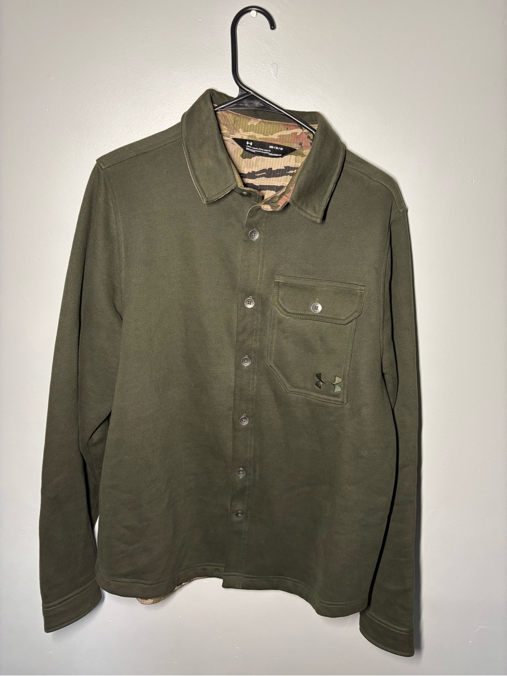 Under Armour Hunting ColdGear Men's Olive Green Shirt Jacket
